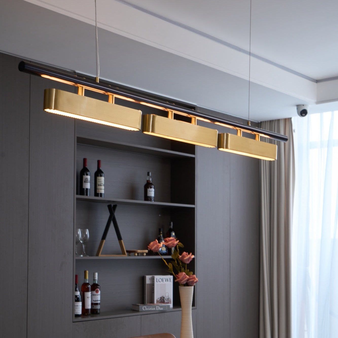 Elarain Brass Minimalist Pendant Light - Letslighting