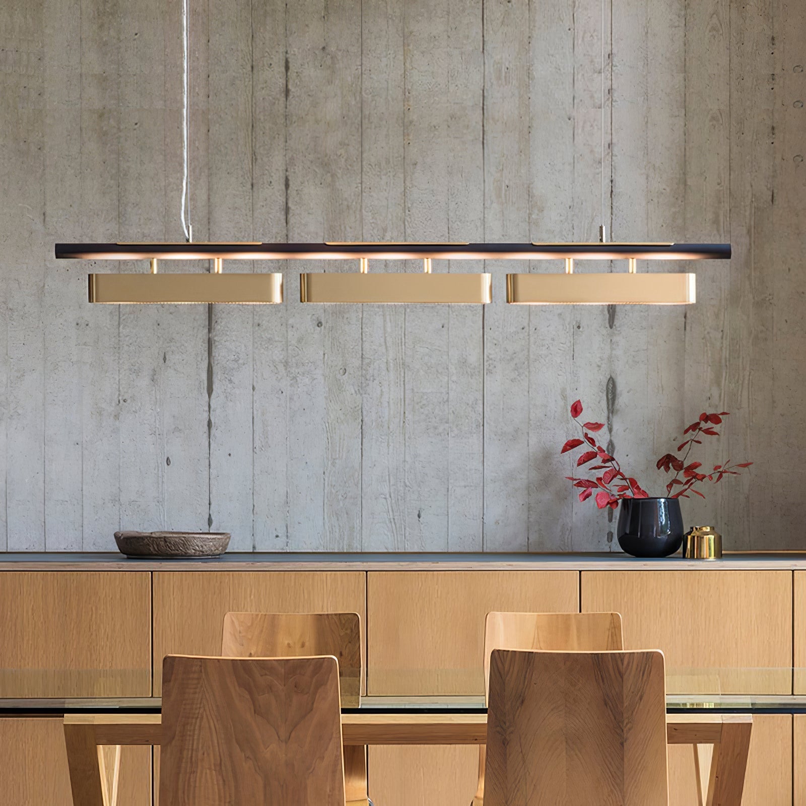 Elarain Brass Minimalist Pendant Light - Letslighting