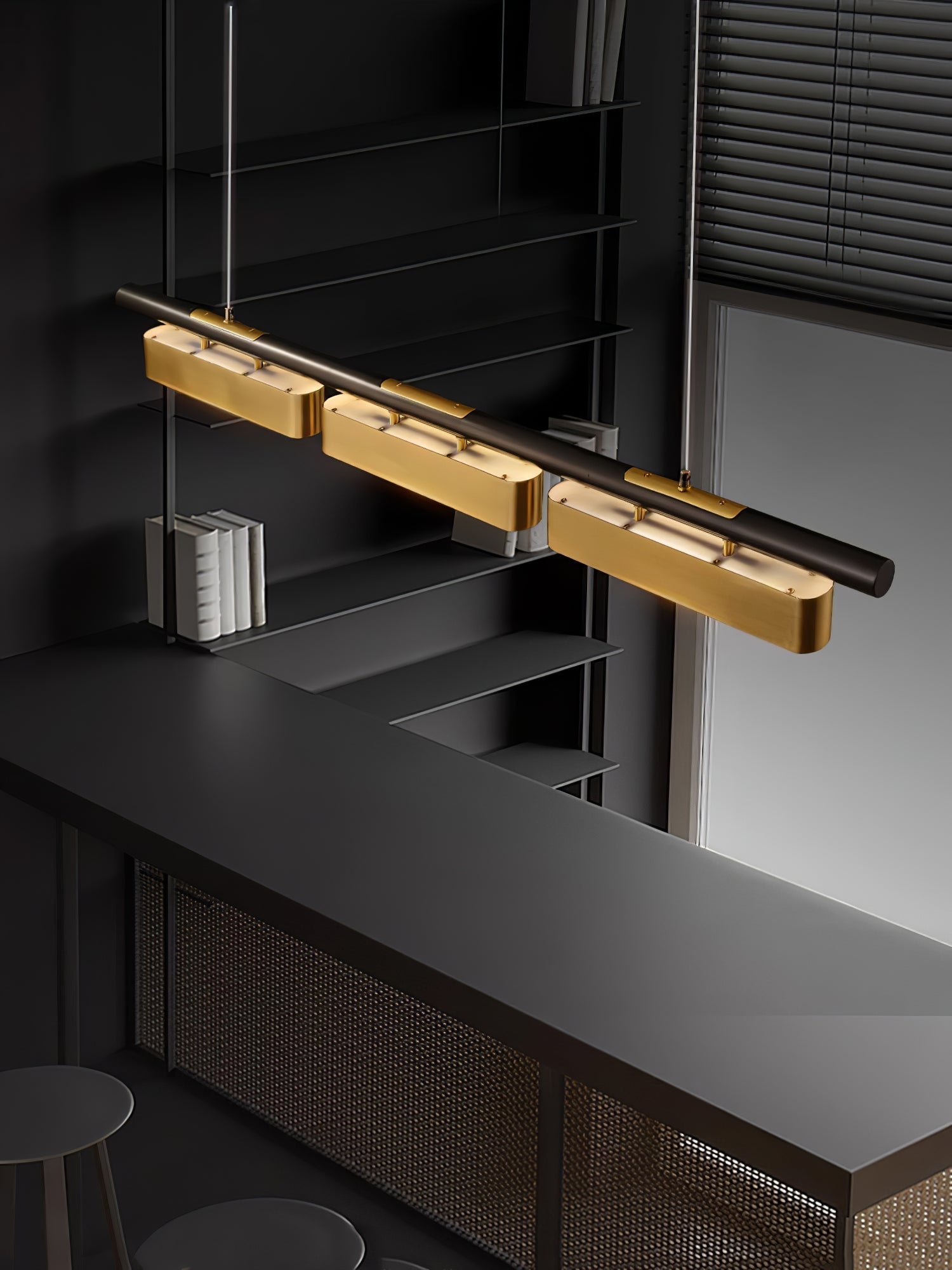 Elarain Brass Minimalist Pendant Light - Letslighting