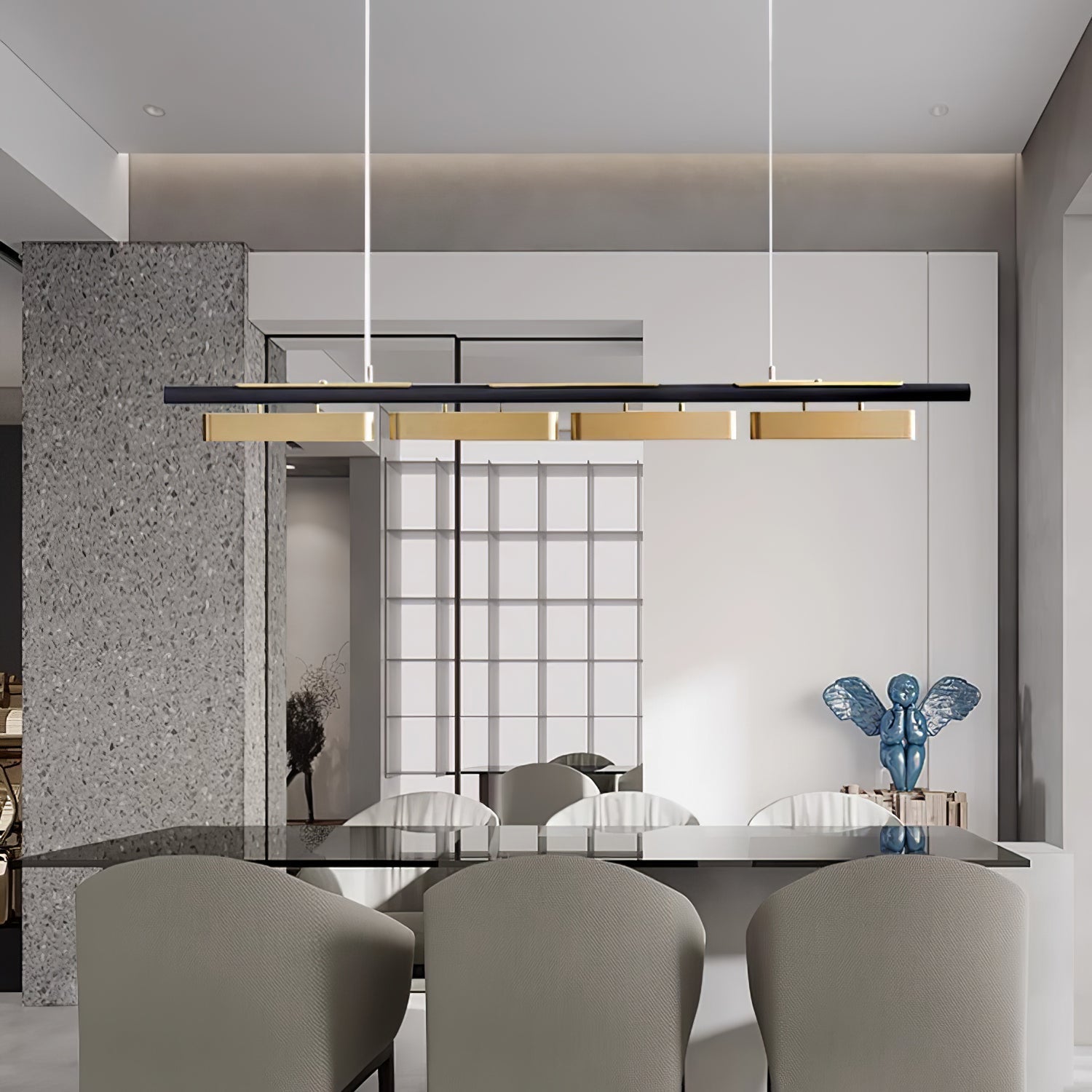 Elarain Brass Minimalist Pendant Light - Letslighting