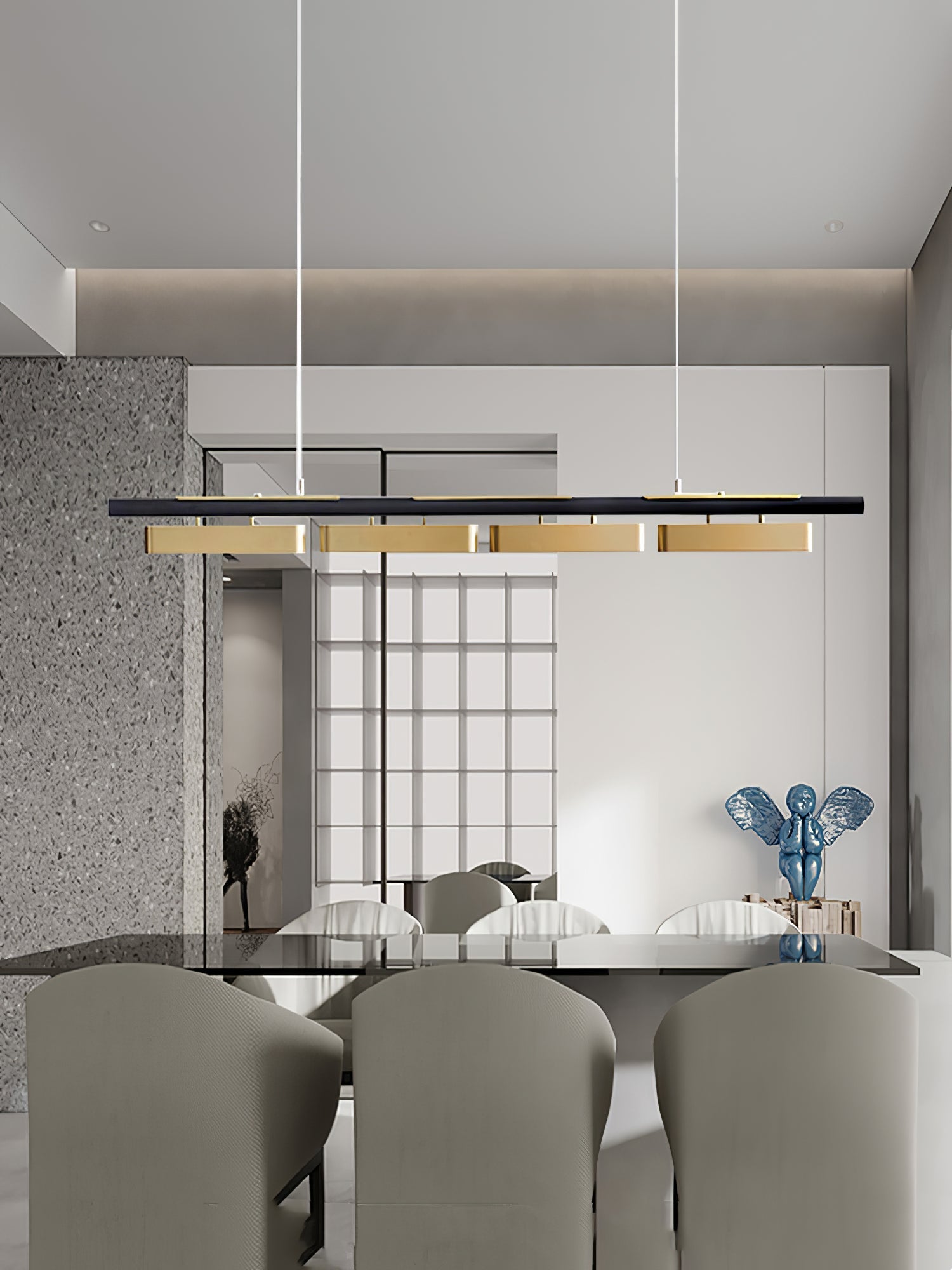 Elarain Brass Minimalist Pendant Light - Letslighting