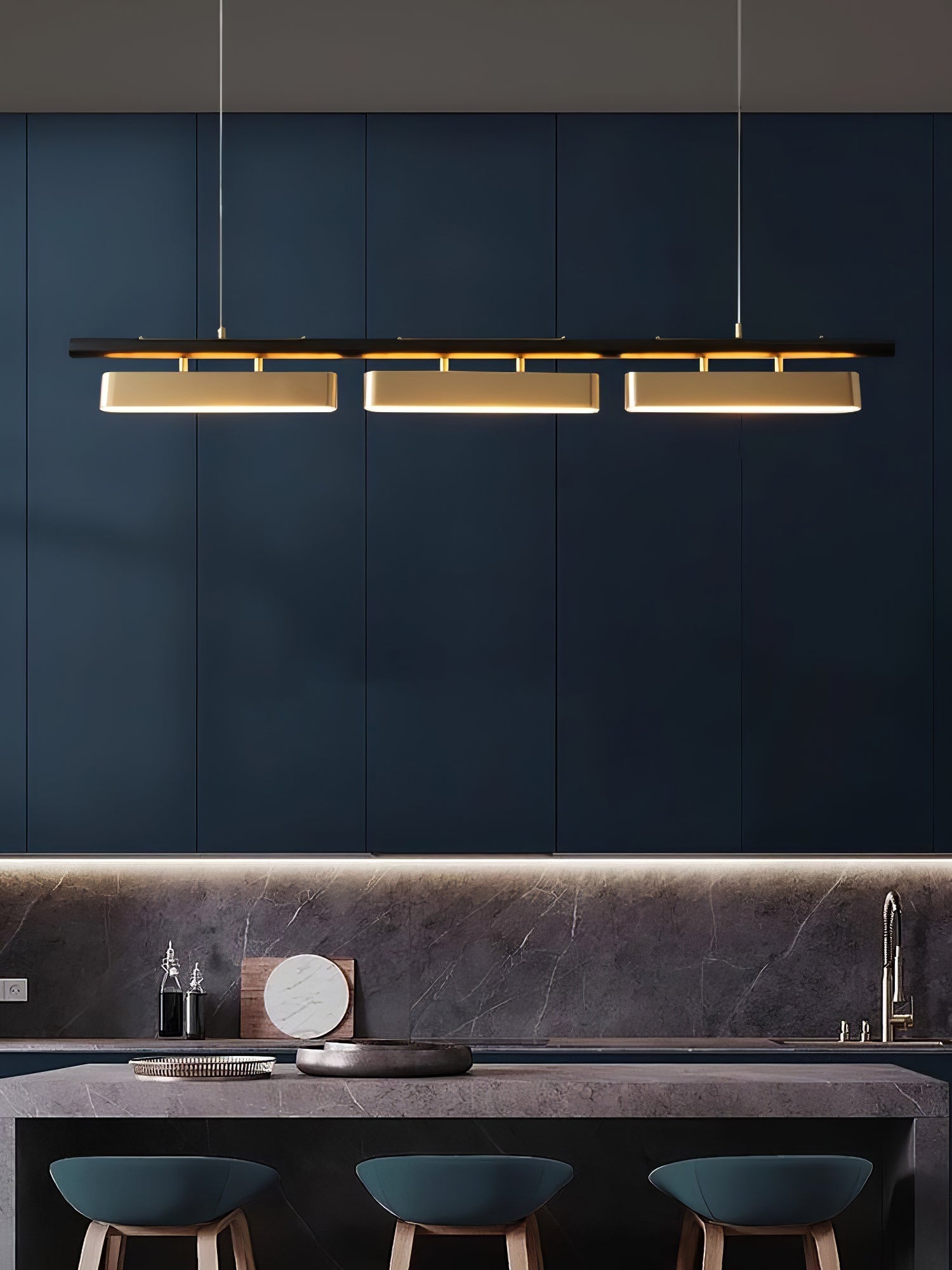 Elarain Brass Minimalist Pendant Light - Letslighting