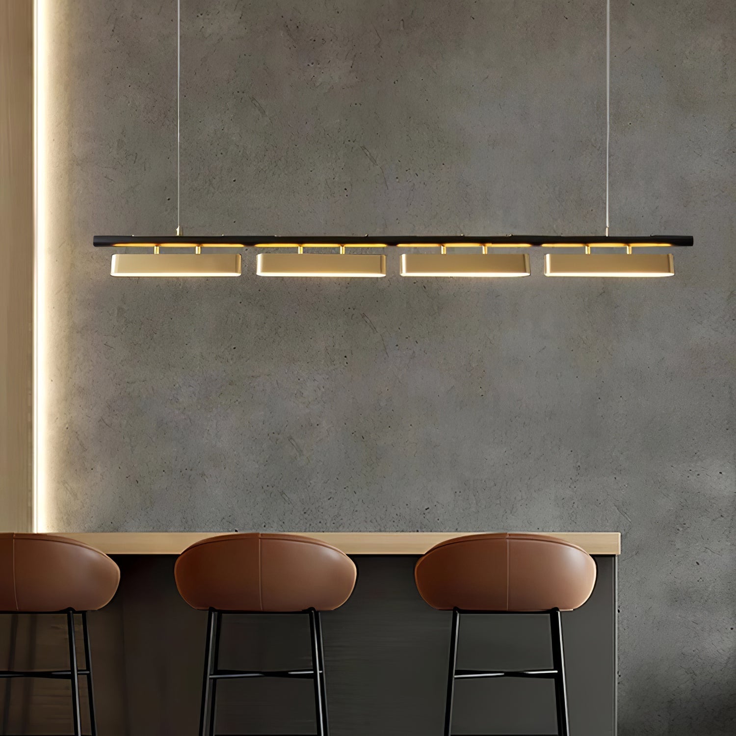 Elarain Brass Minimalist Pendant Light - Letslighting