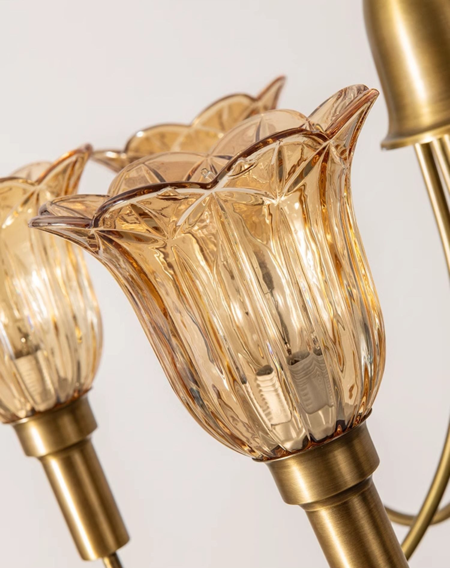 Tempo Vintage Art Deco Brass Chandelier - Letslighting