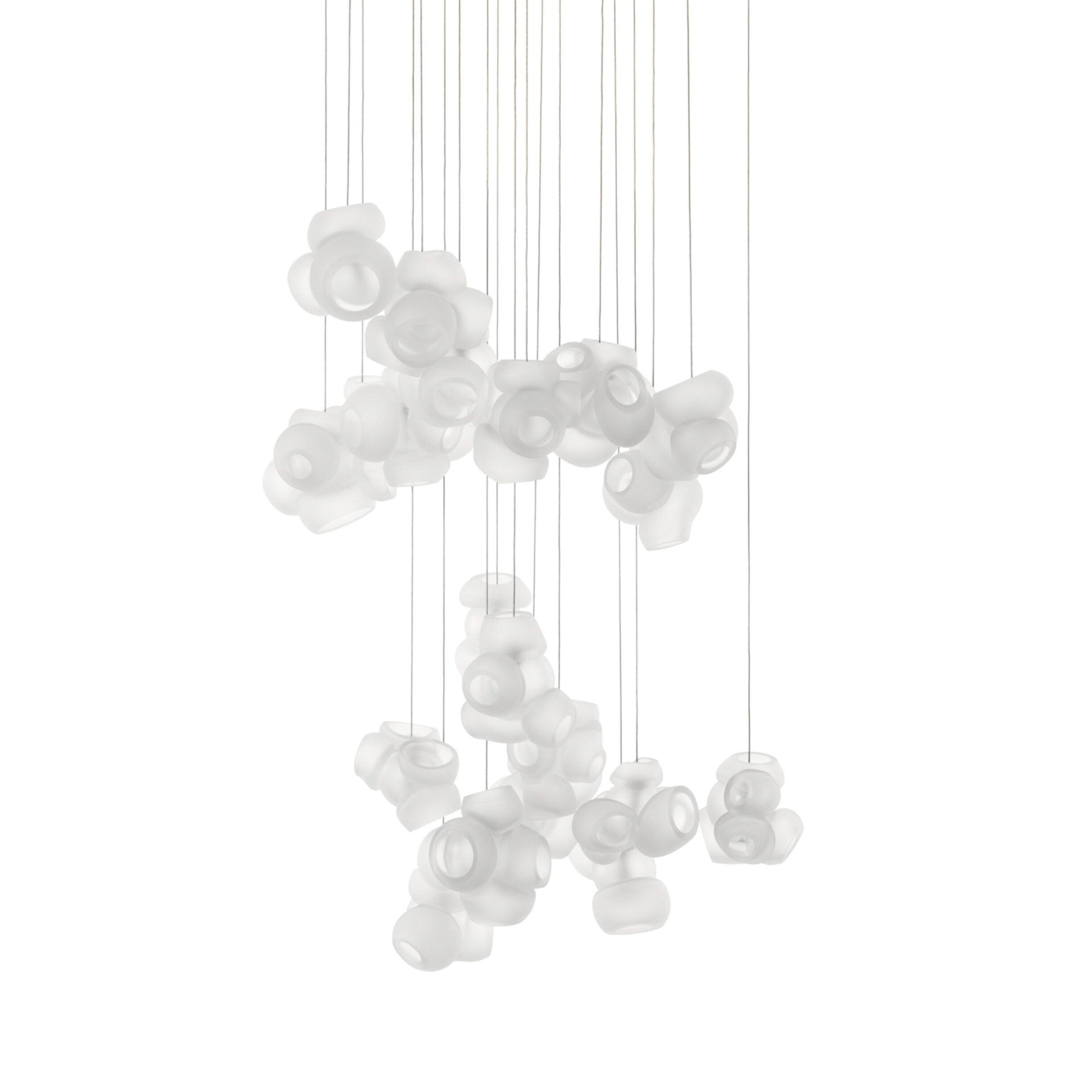 Zamarir Bubbles Cluster Glass Chandelier Staircase - Letslighting