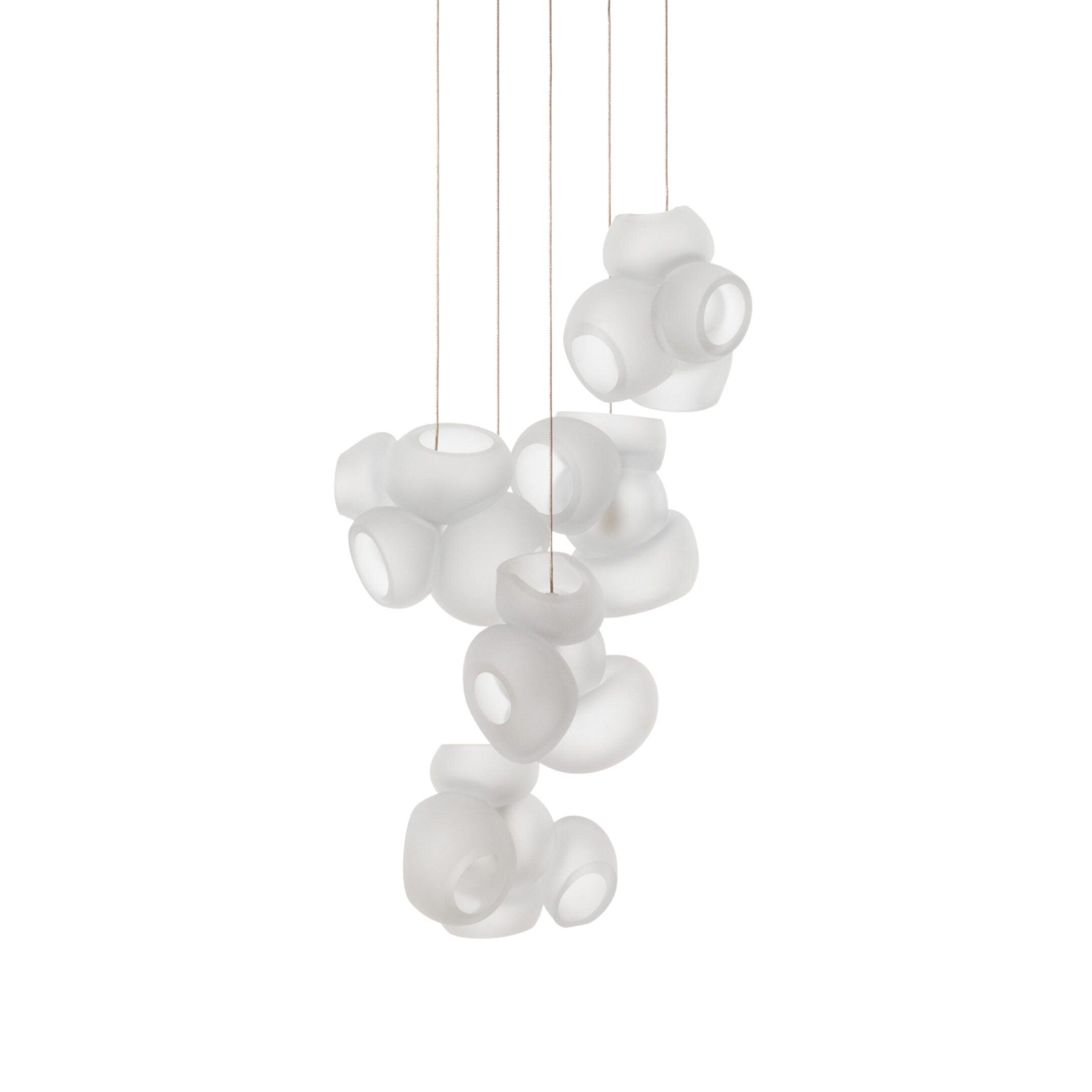 Zamarir Bubbles Cluster Glass Chandelier Staircase - Letslighting