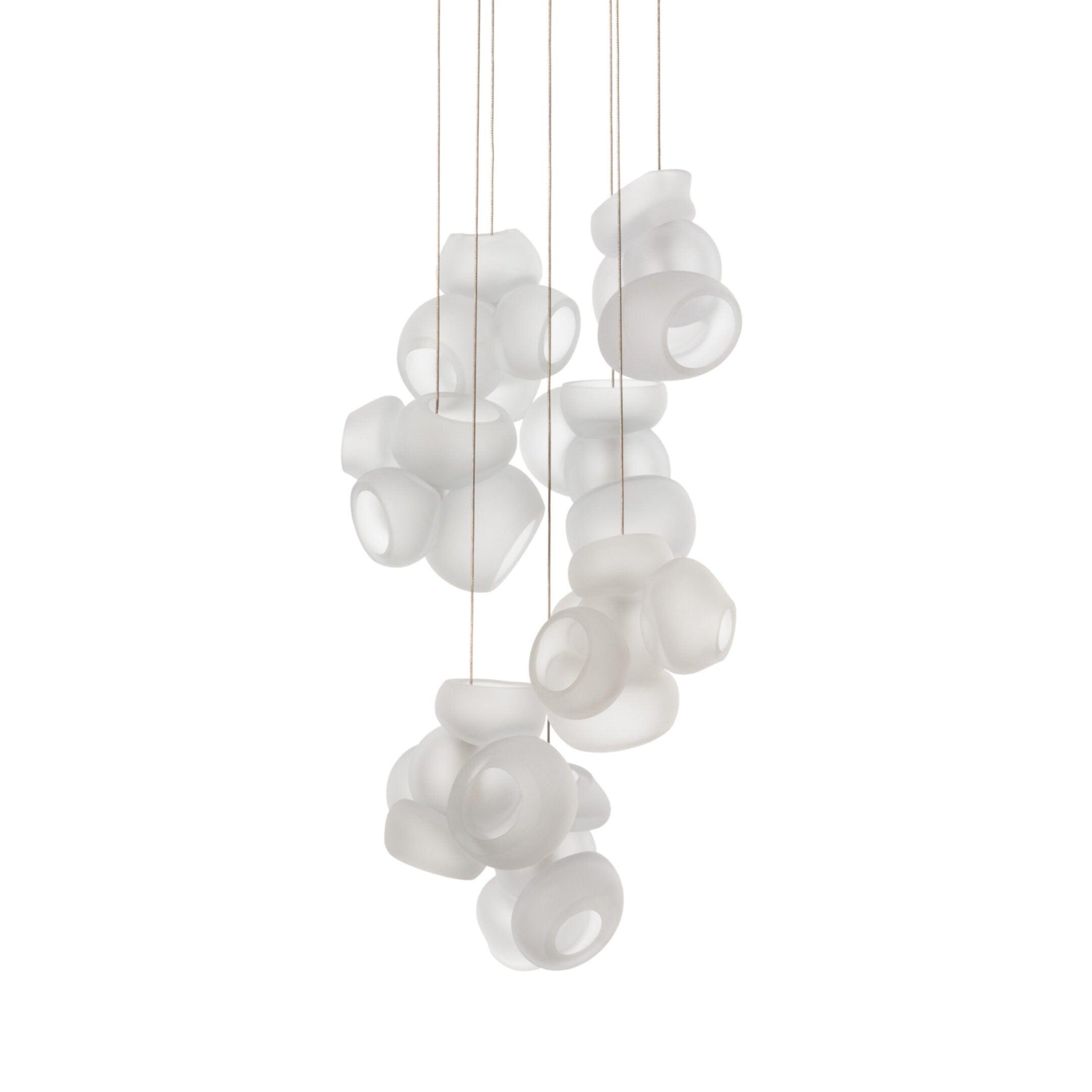 Zamarir Bubbles Cluster Glass Chandelier Staircase - Letslighting