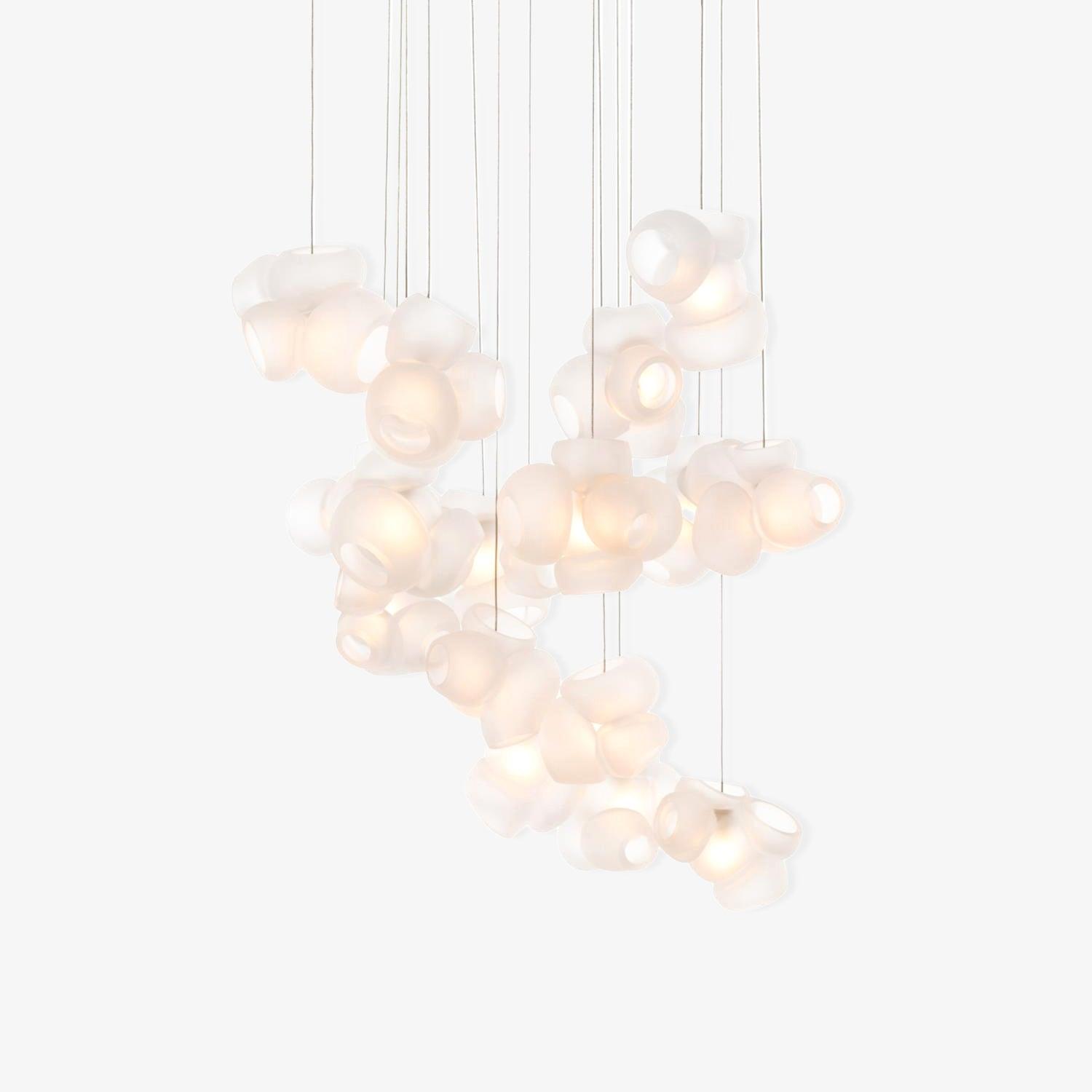 Zamarir Bubbles Cluster Glass Chandelier Staircase - Letslighting