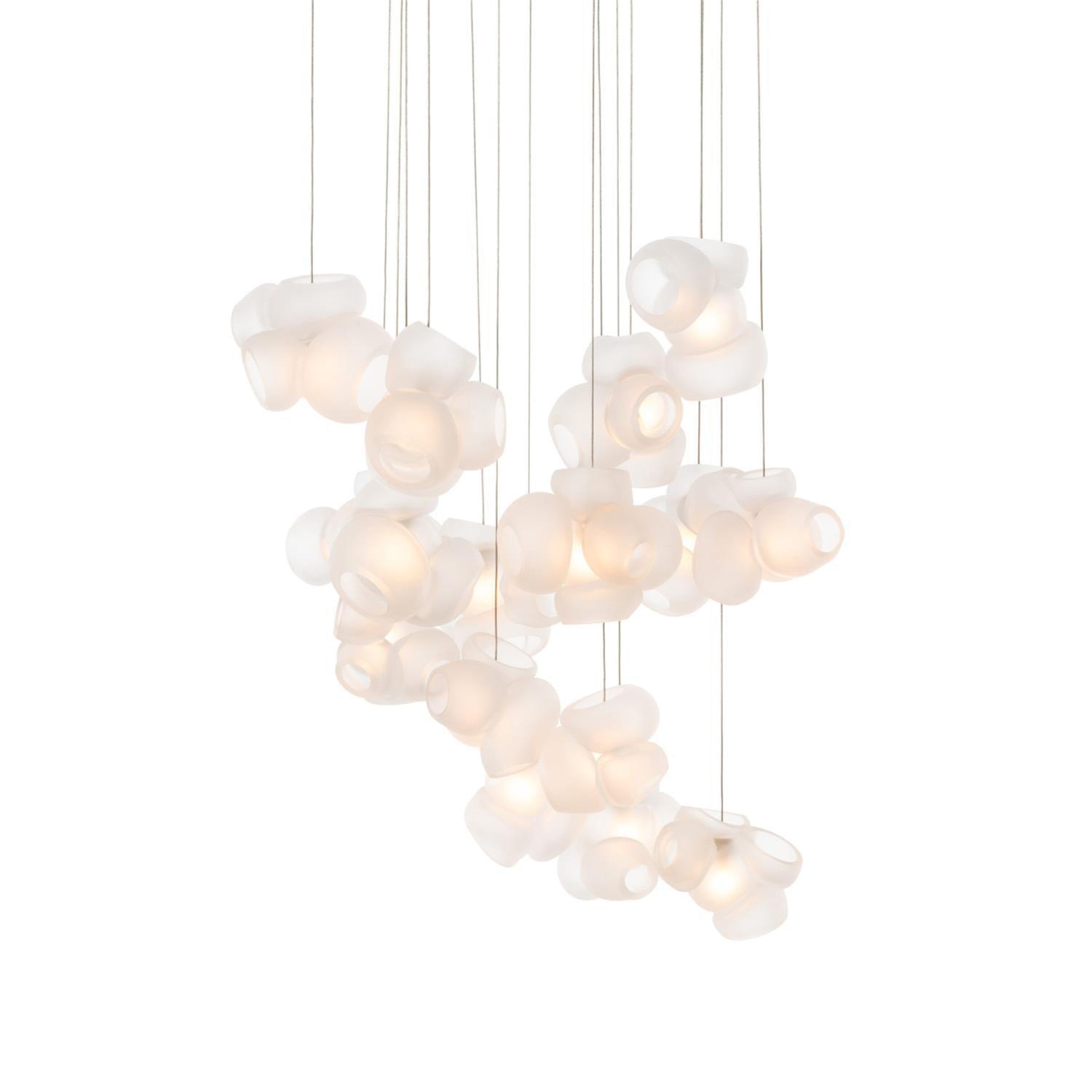 Zamarir Bubbles Cluster Glass Chandelier Staircase - Letslighting