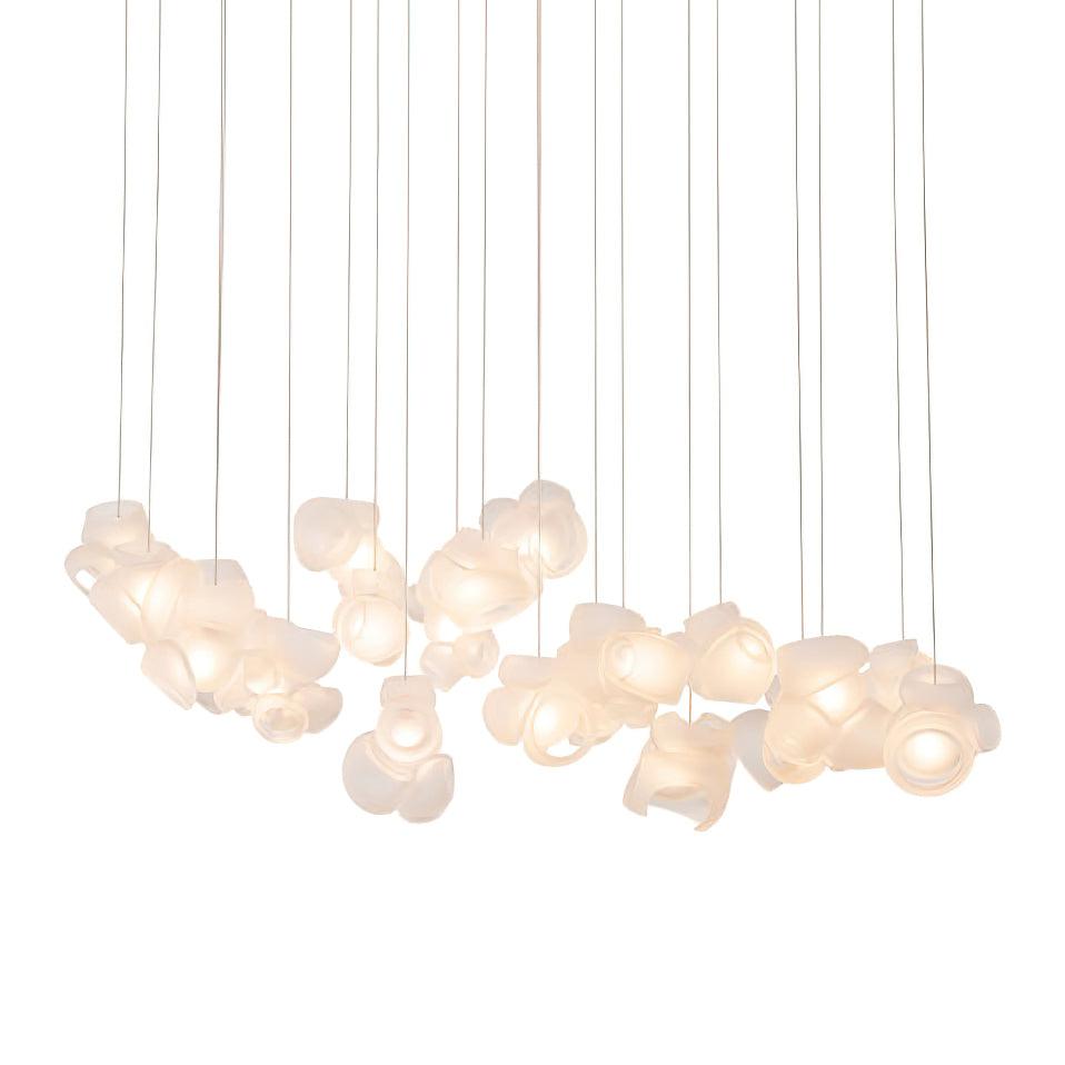 Zamarir Bubbles Cluster Glass Chandelier Staircase - Letslighting