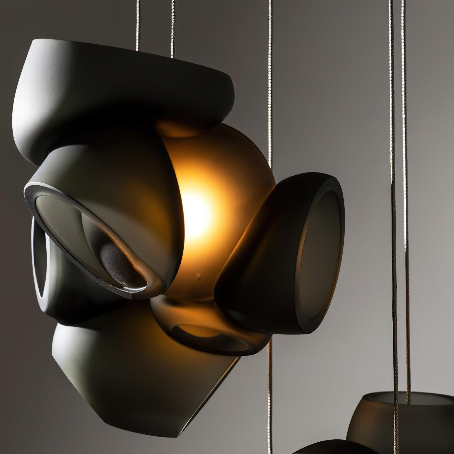 Zamarir Bubbles Cluster Glass Chandelier Staircase - Letslighting