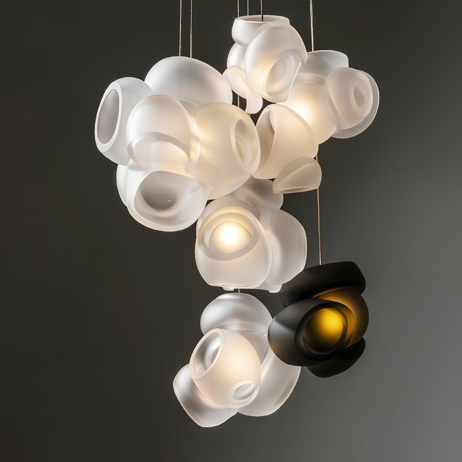 Zamarir Bubbles Cluster Glass Chandelier Staircase - Letslighting