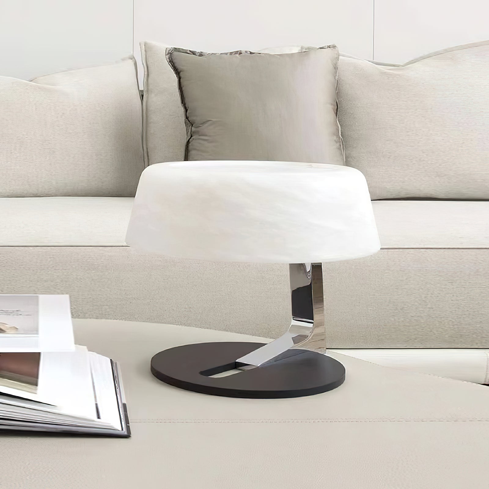 Nysolora Dome Alabaster Table Lamp - Letslighting