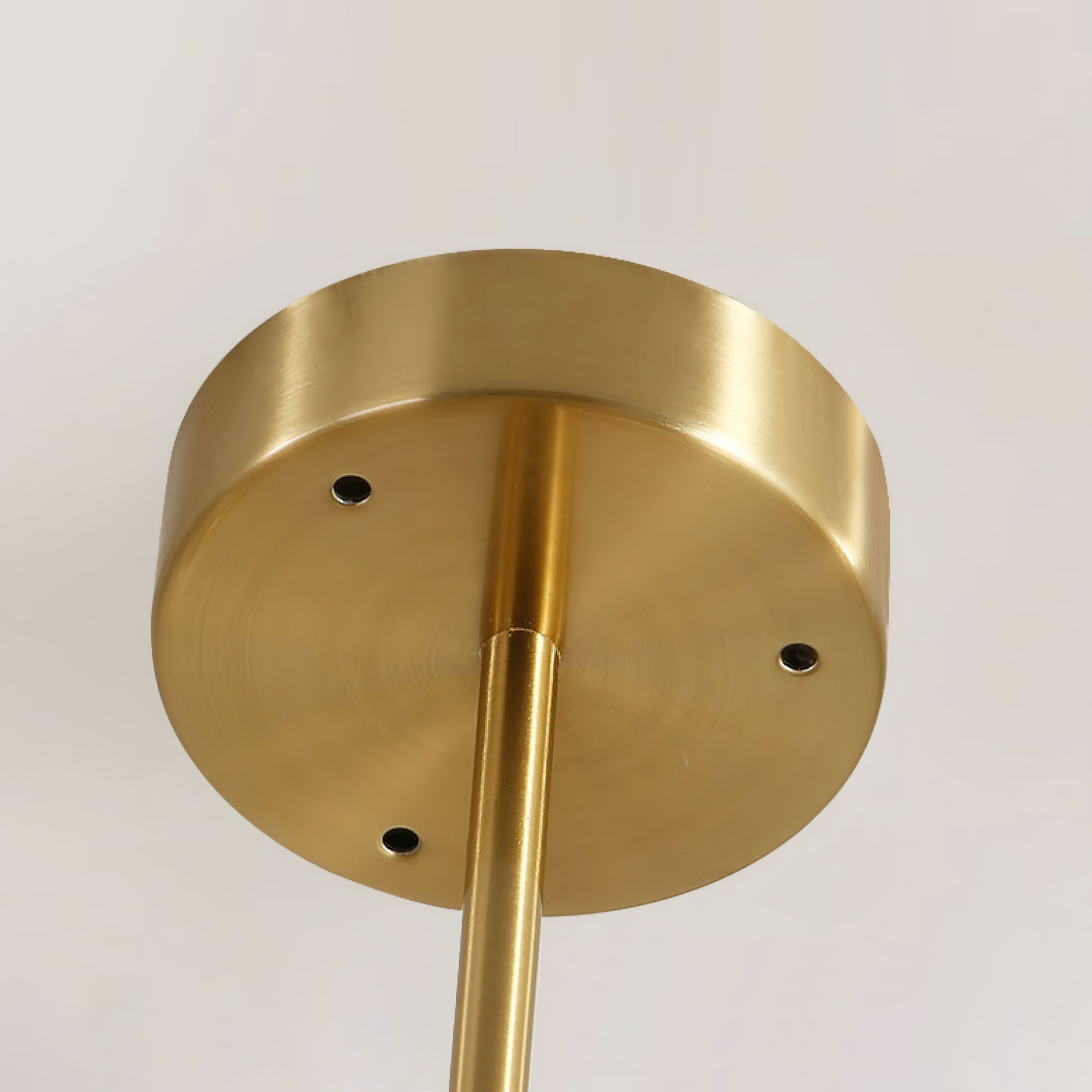 Ultra Modern Minimalist Brass Glass Chandelier - Letslighting