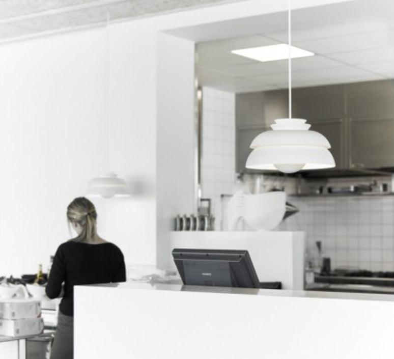 Orlenna White Scandinavian Pendant Lamp - Letslighting