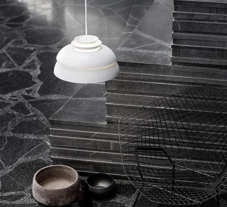 Orlenna White Scandinavian Pendant Lamp - Letslighting