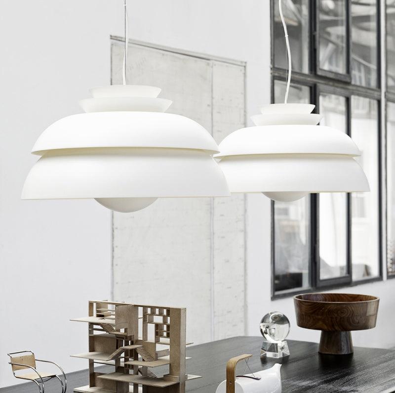 Orlenna White Scandinavian Pendant Lamp - Letslighting