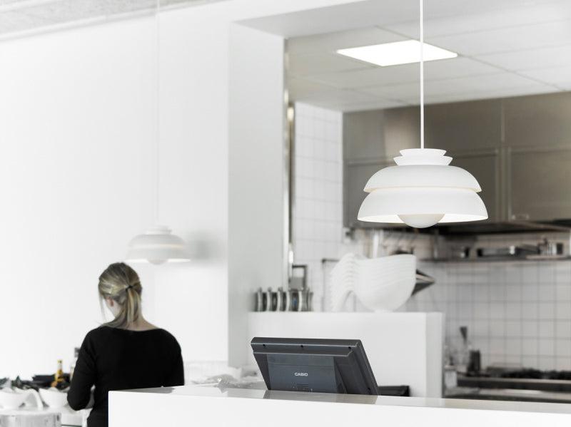 Orlenna White Scandinavian Pendant Lamp - Letslighting