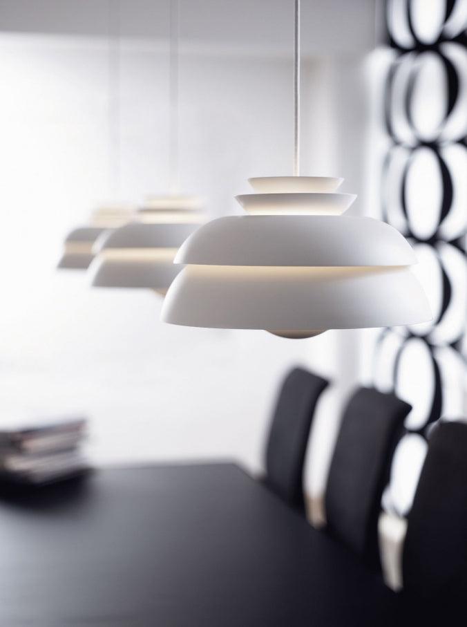 Orlenna White Scandinavian Pendant Lamp - Letslighting