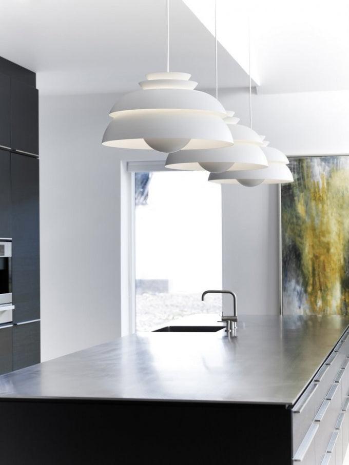 Orlenna White Scandinavian Pendant Lamp - Letslighting