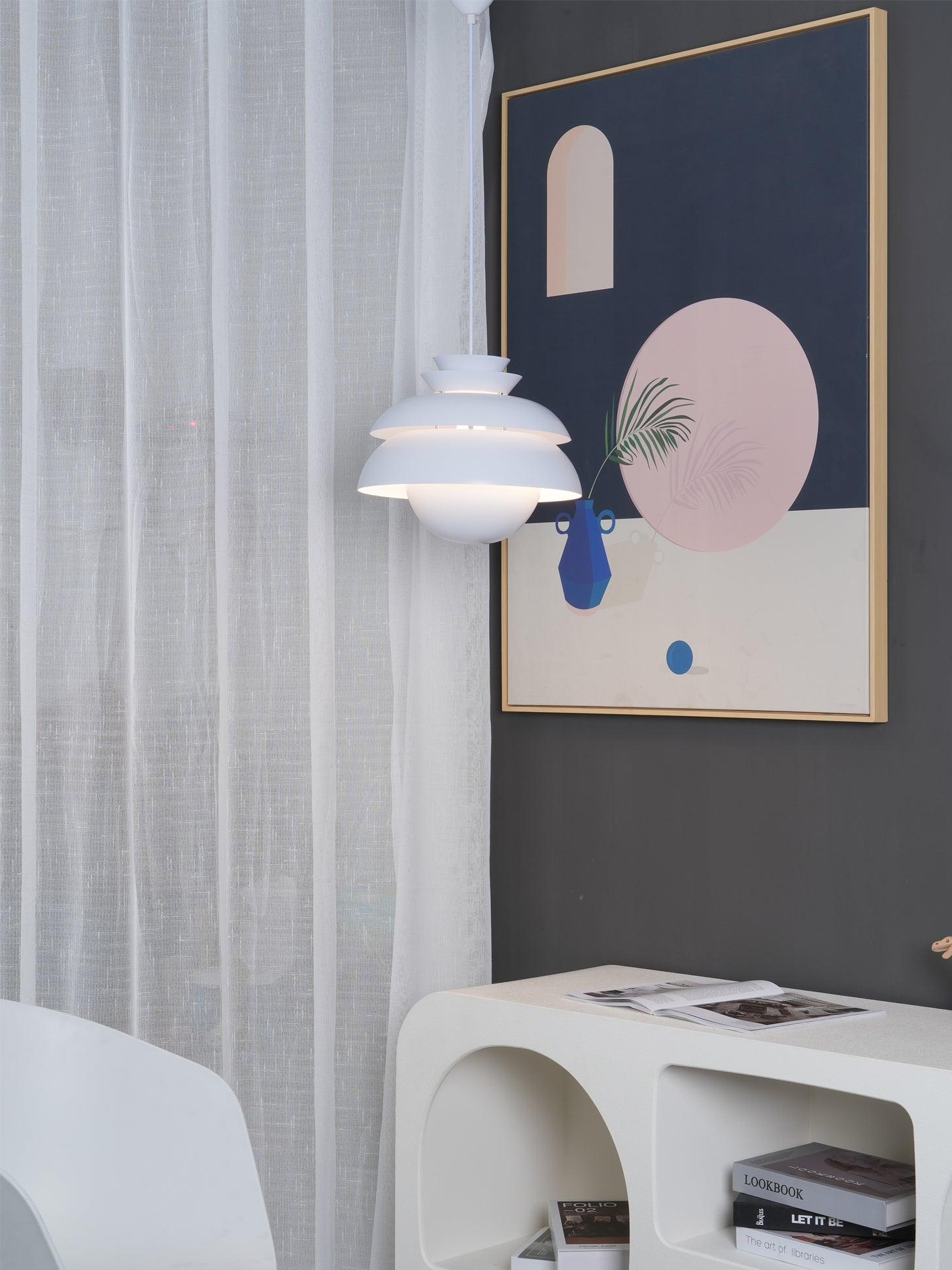 Orlenna White Scandinavian Pendant Lamp - Letslighting