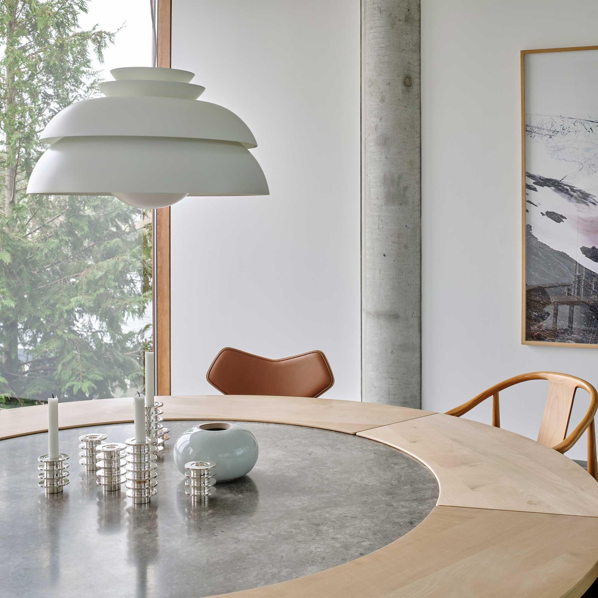 Orlenna White Scandinavian Pendant Lamp - Letslighting