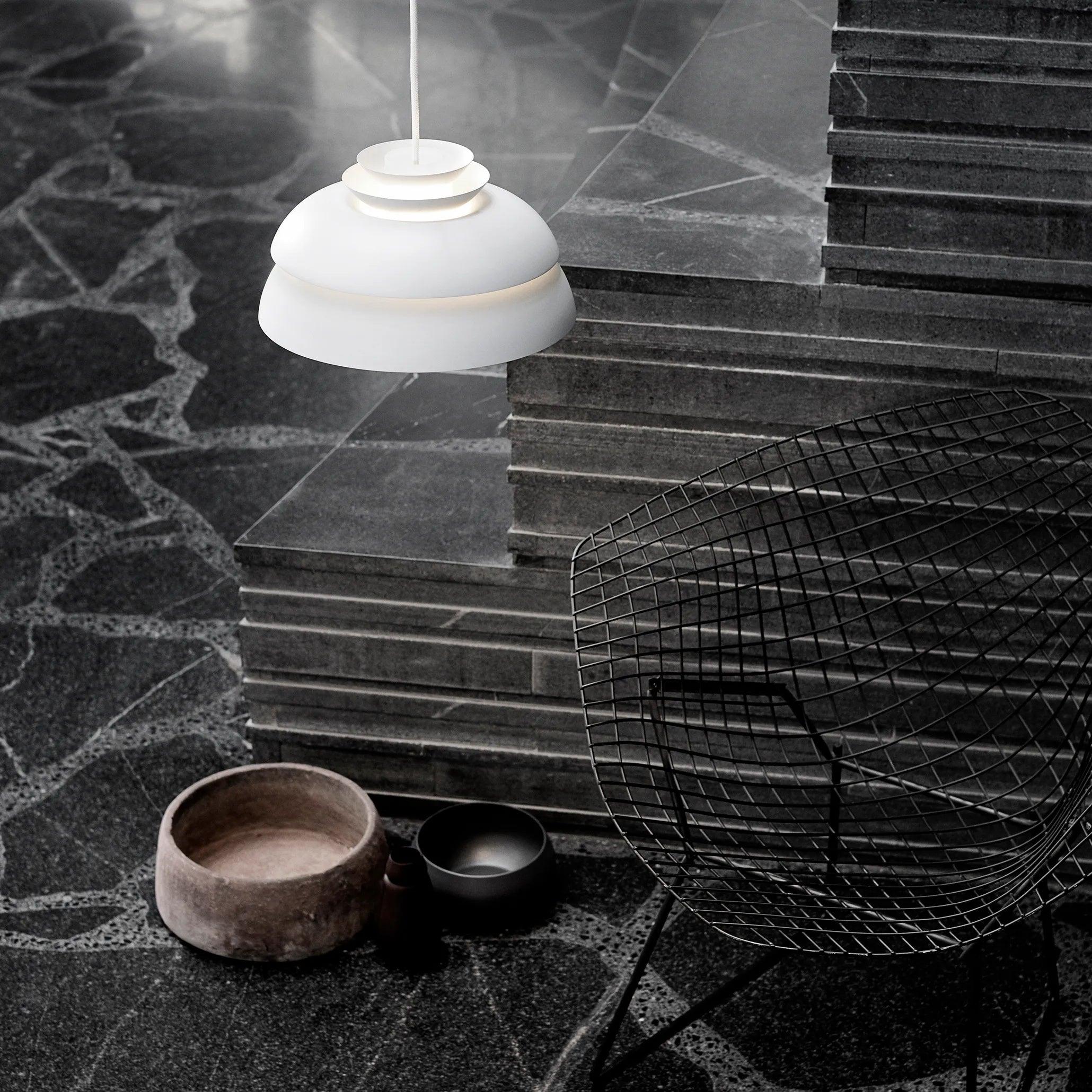 Orlenna White Scandinavian Pendant Lamp - Letslighting