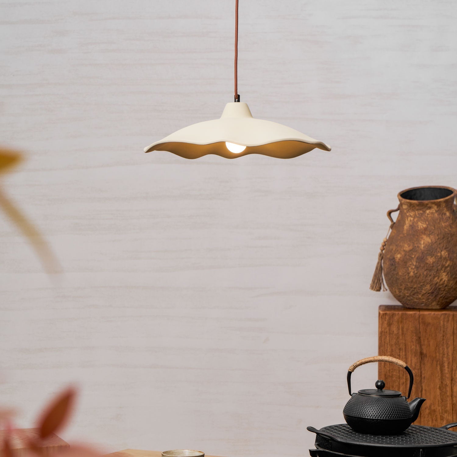 Petal Modern Microcement Pendant Light