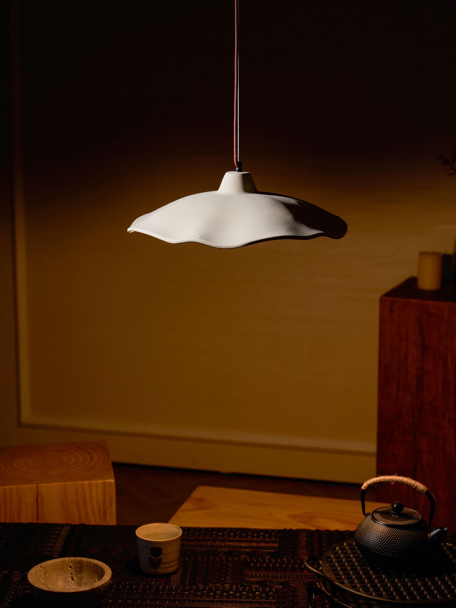 Petal Modern Microcement Pendant Light