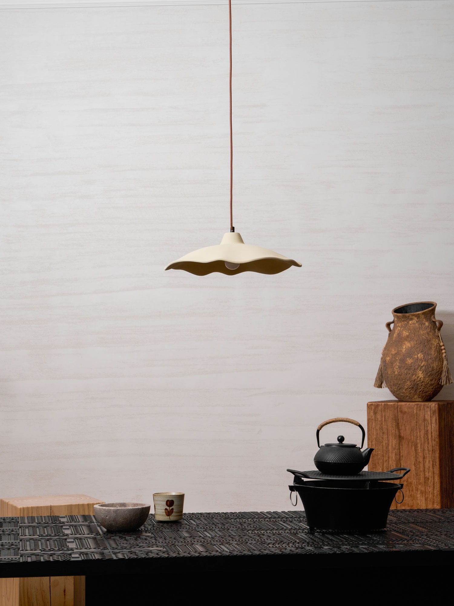 Petal Modern Microcement Pendant Light