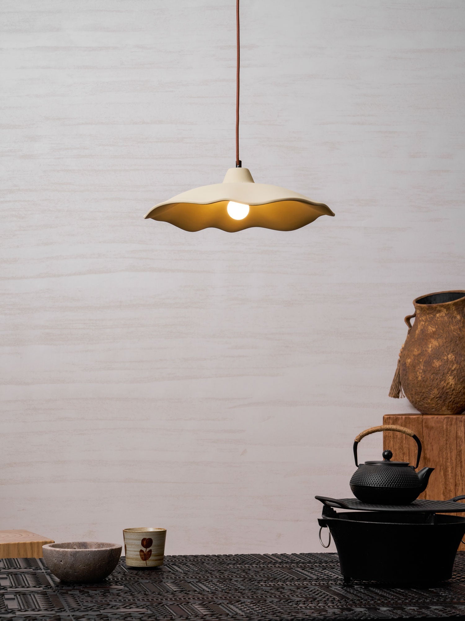 Petal Modern Microcement Pendant Light