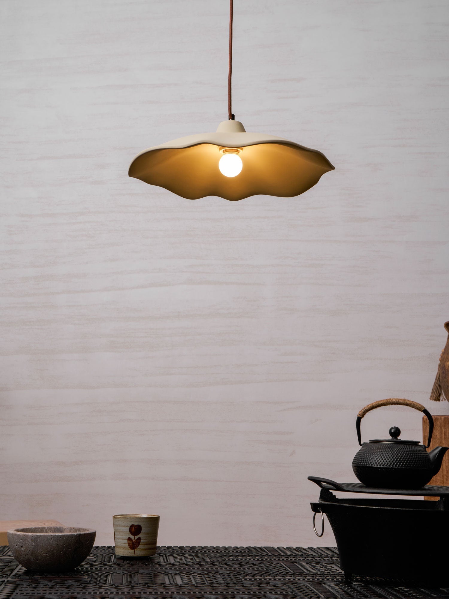 Petal Modern Microcement Pendant Light