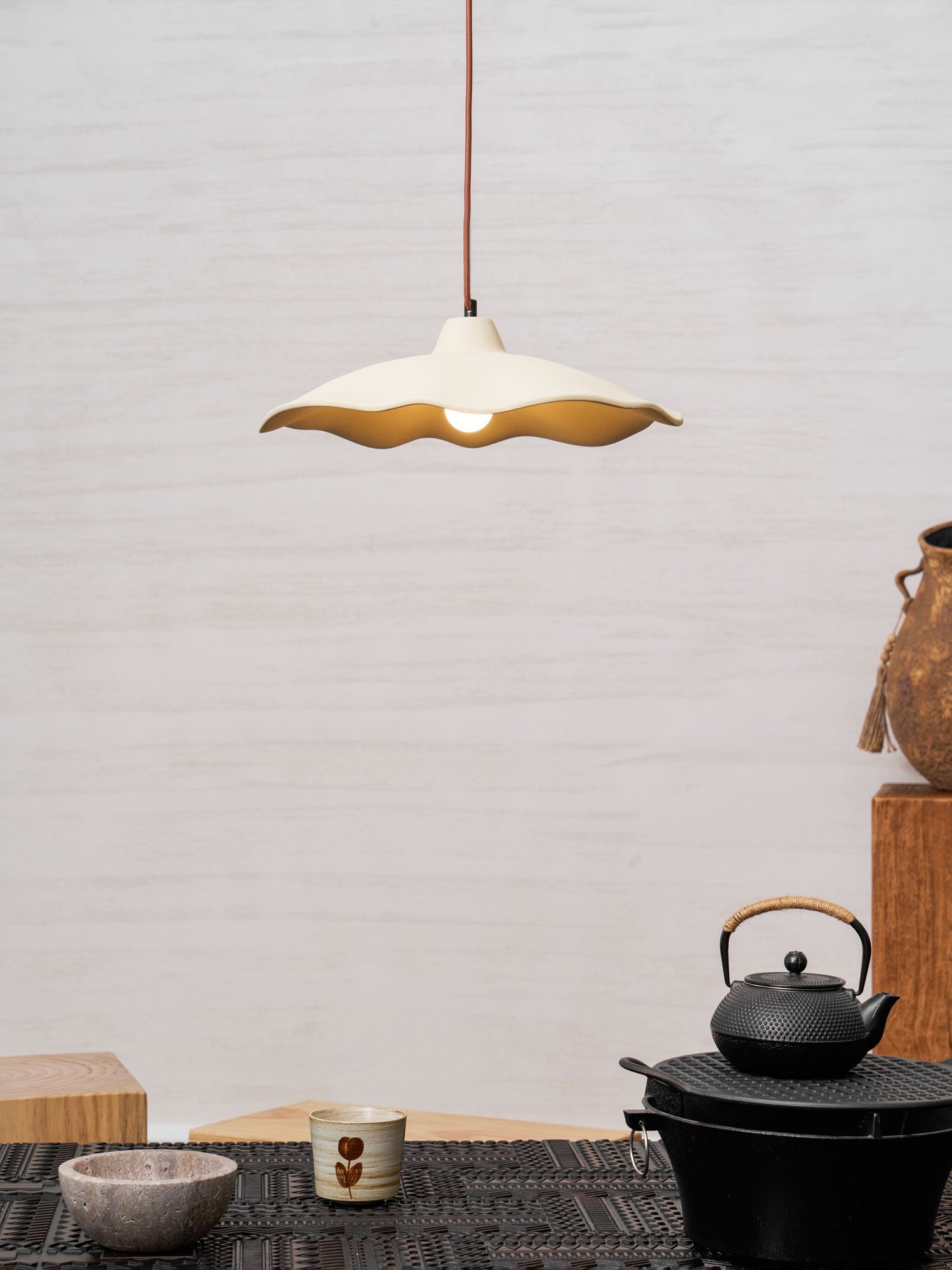 Petal Modern Microcement Pendant Light