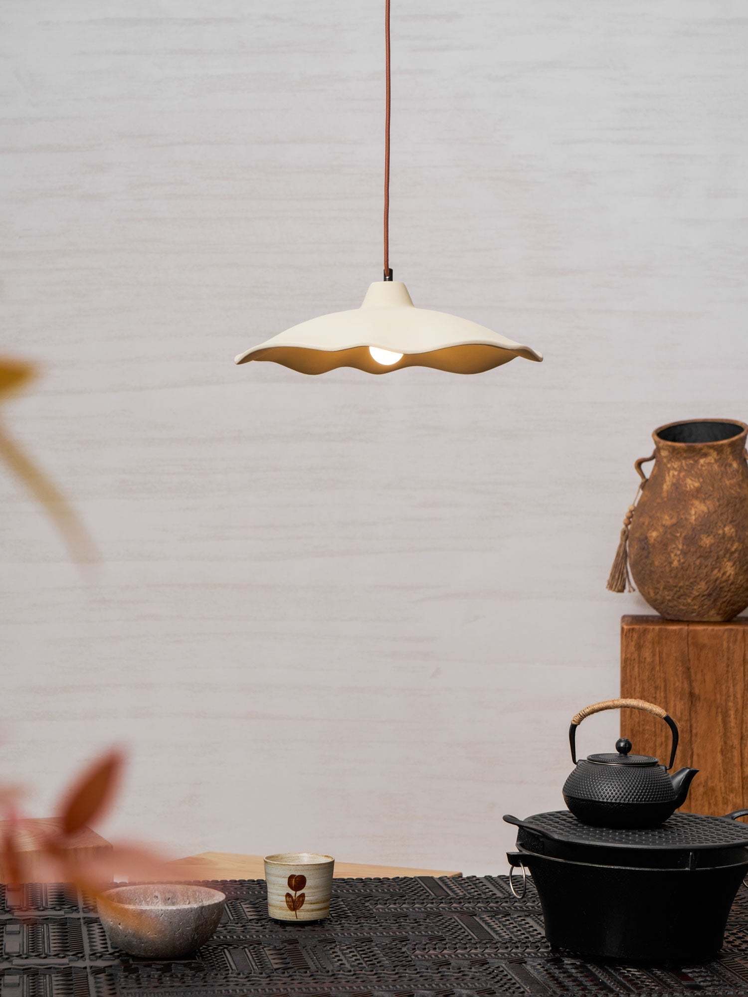 Petal Modern Microcement Pendant Light