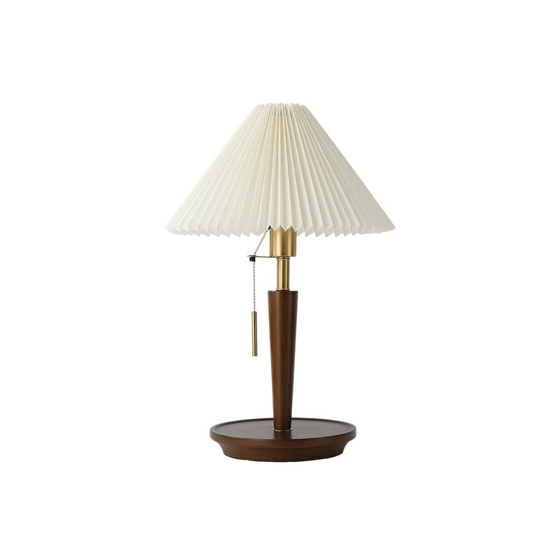 Novace Fabric Wood Table Lamp - Letslighting