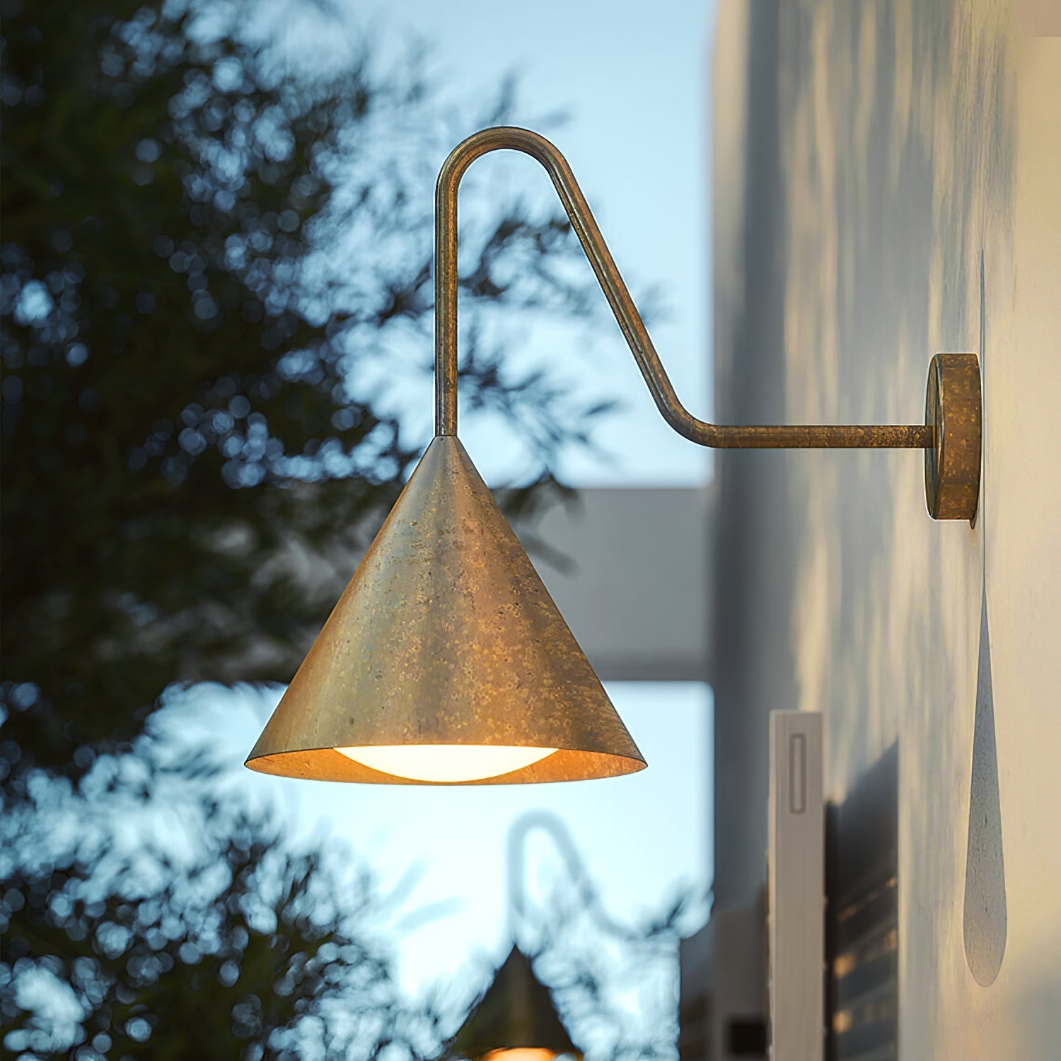 Whorl Vintage Industrial Acrylic Wall Lamp - Letslighting