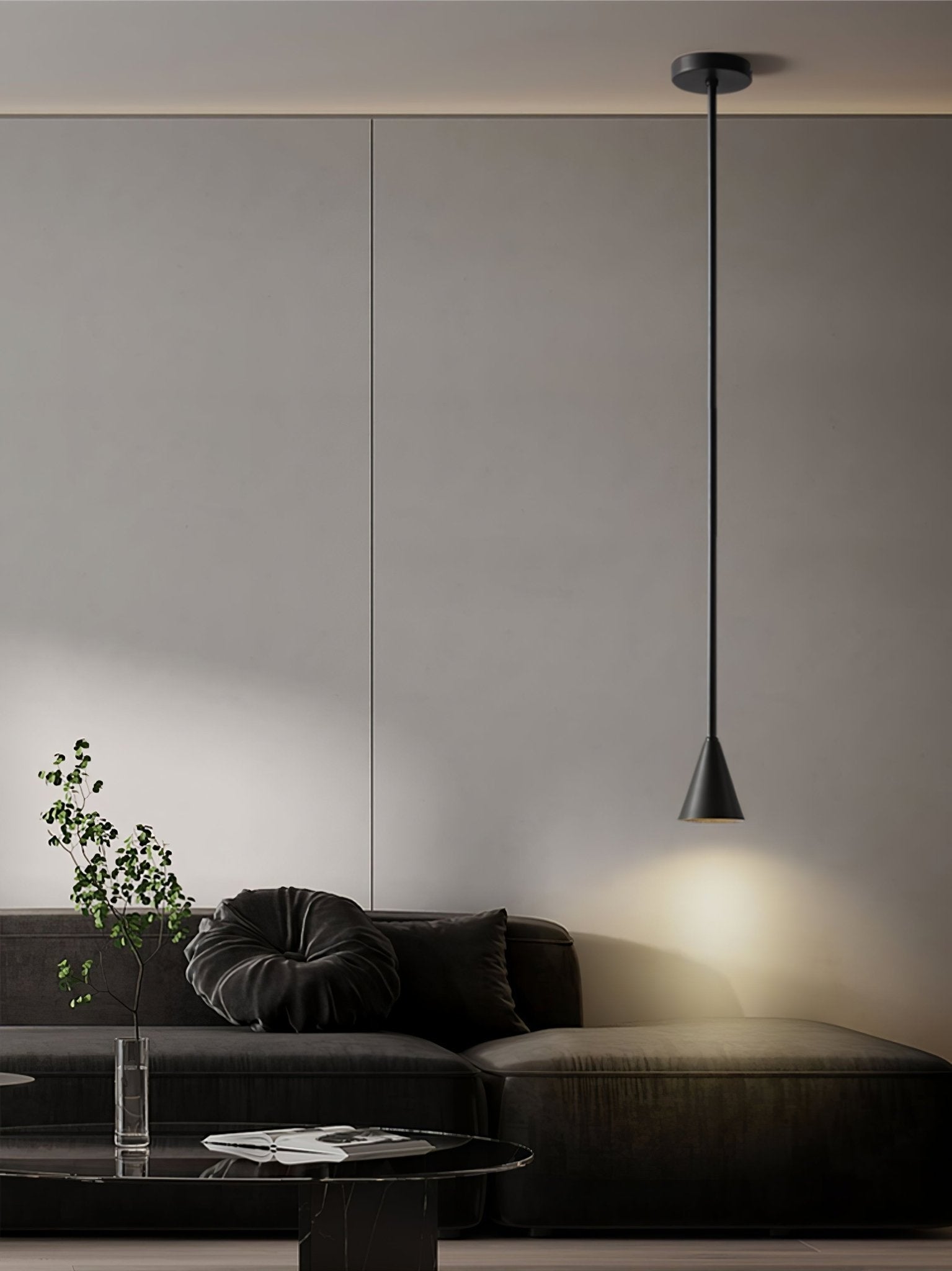 Cutheion Modern Minimalist Brass Pendant Light - Letslighting