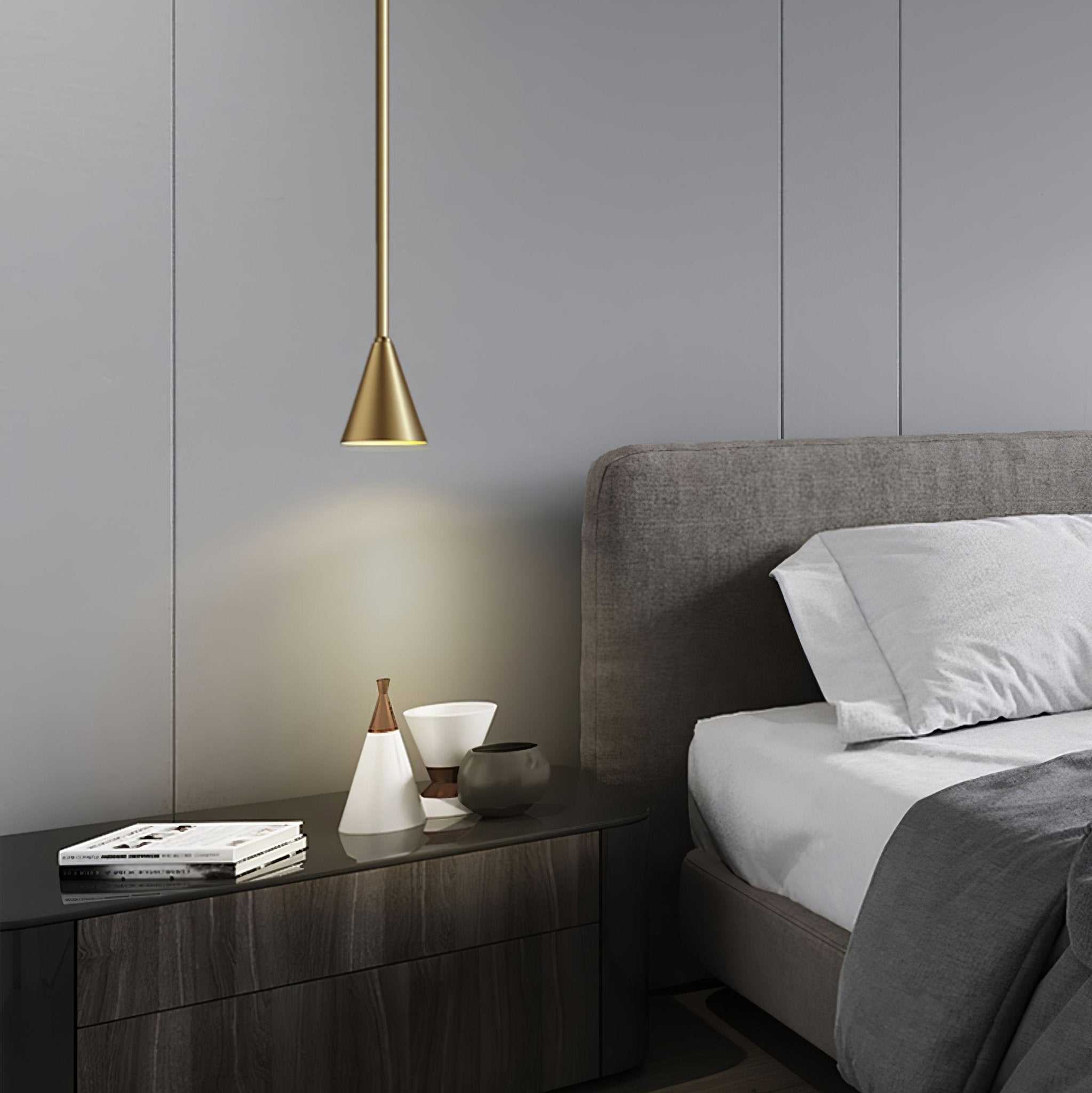 Cutheion Modern Minimalist Brass Pendant Light - Letslighting