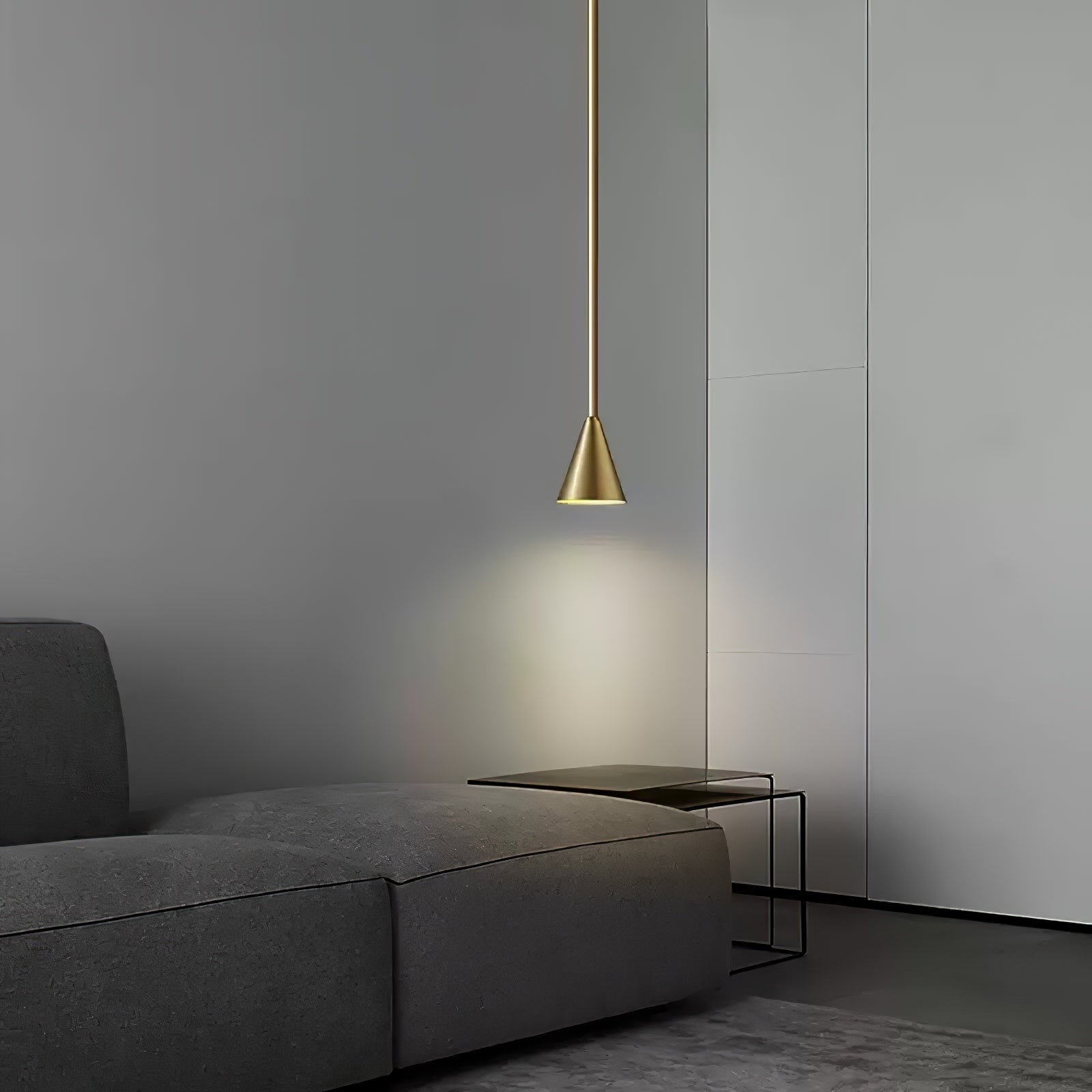 Cutheion Modern Minimalist Brass Pendant Light - Letslighting