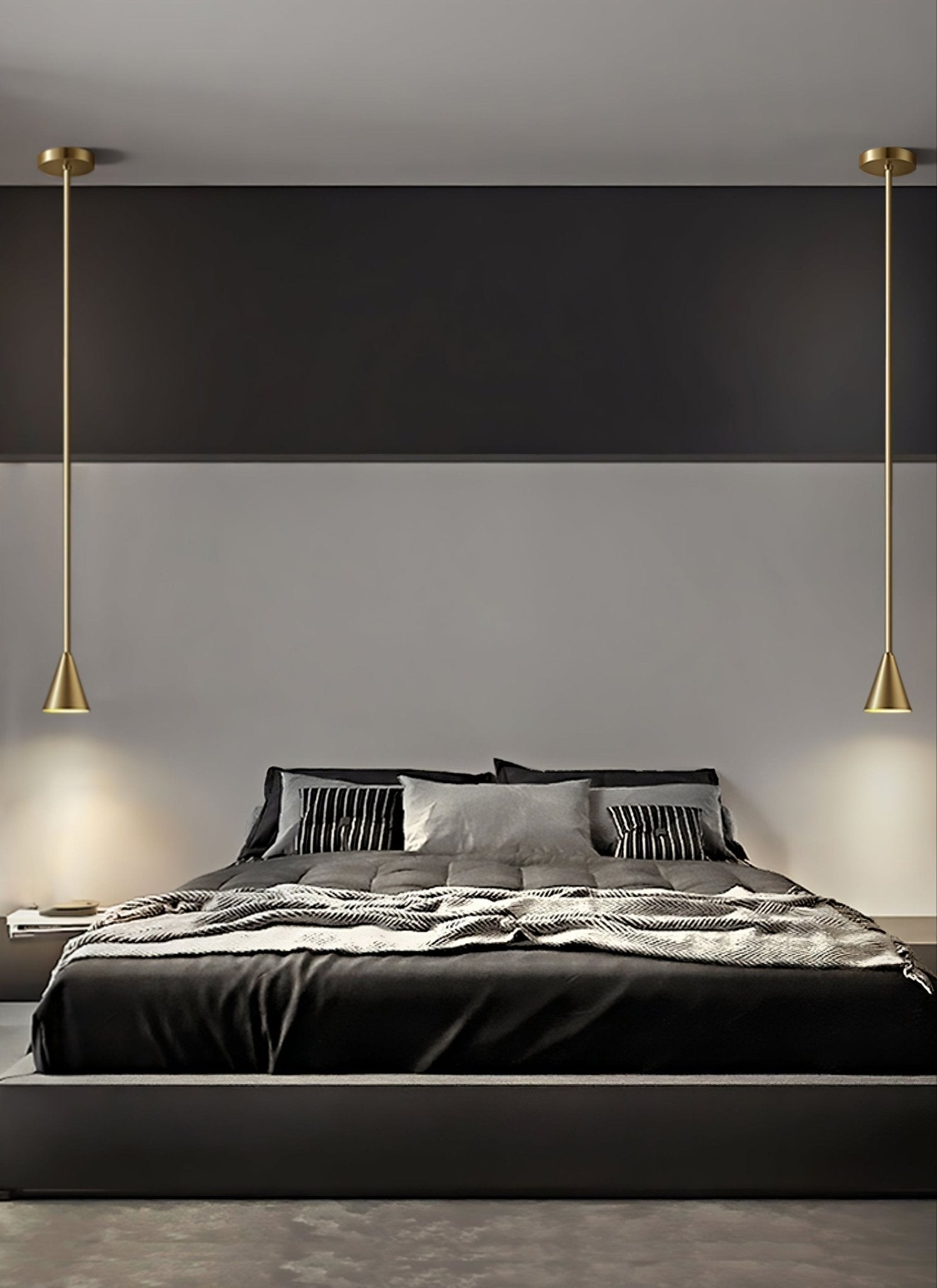 Cutheion Modern Minimalist Brass Pendant Light - Letslighting