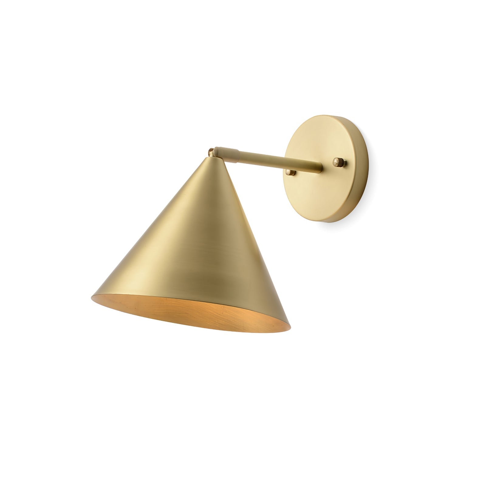 Lustra Wall Lamp Cone Brass Minimalist - Letslighting