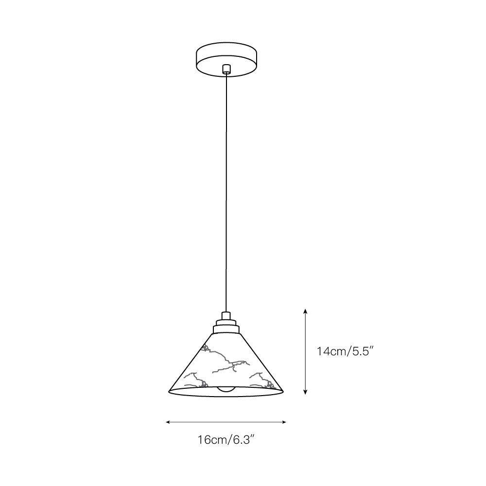 Xen Modern Minimalist Brass Alabaster Pendant Lamp - Letslighting