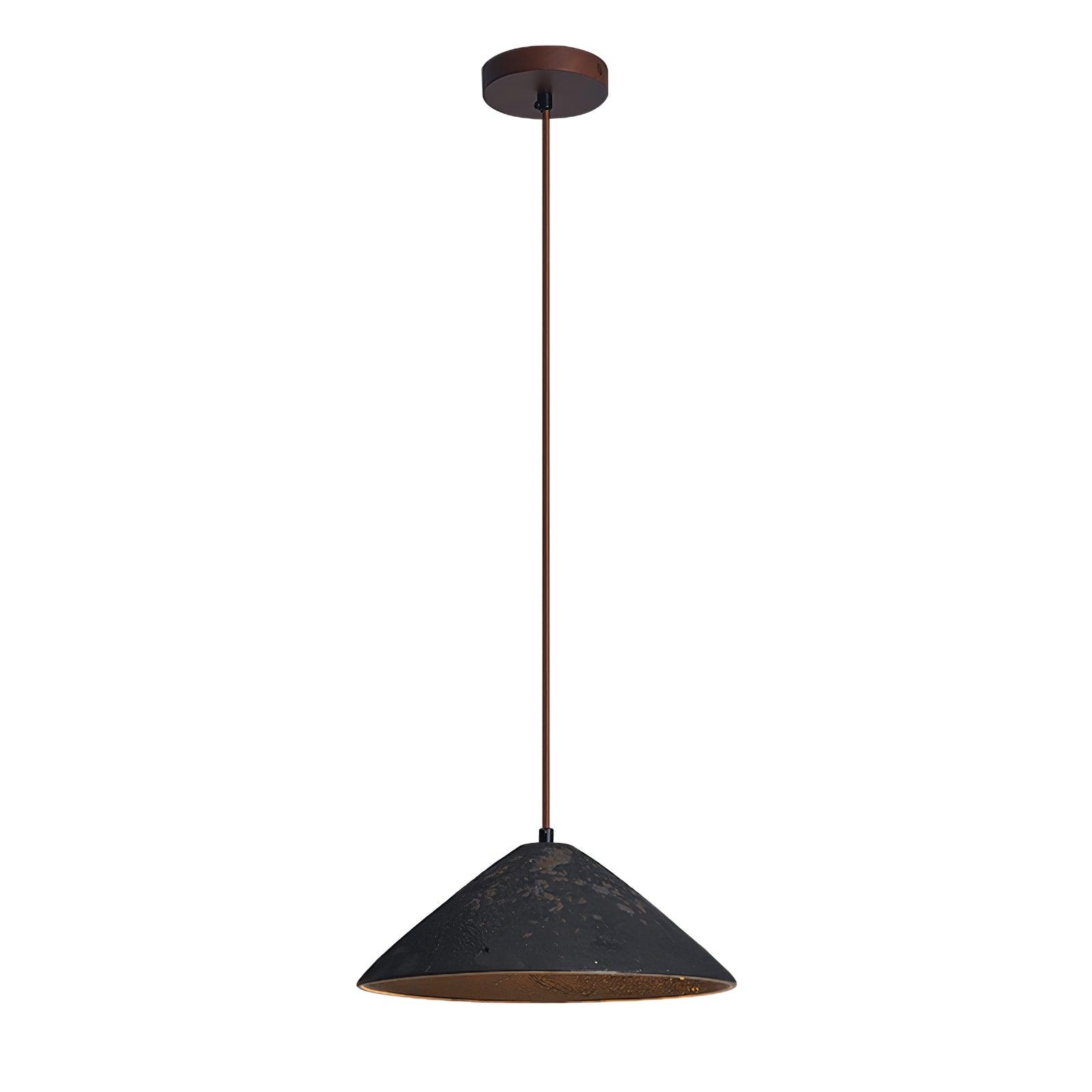 Solara Pendant Lamp Ceramic Cone Rustic Vintage Minimalist - Letslighting
