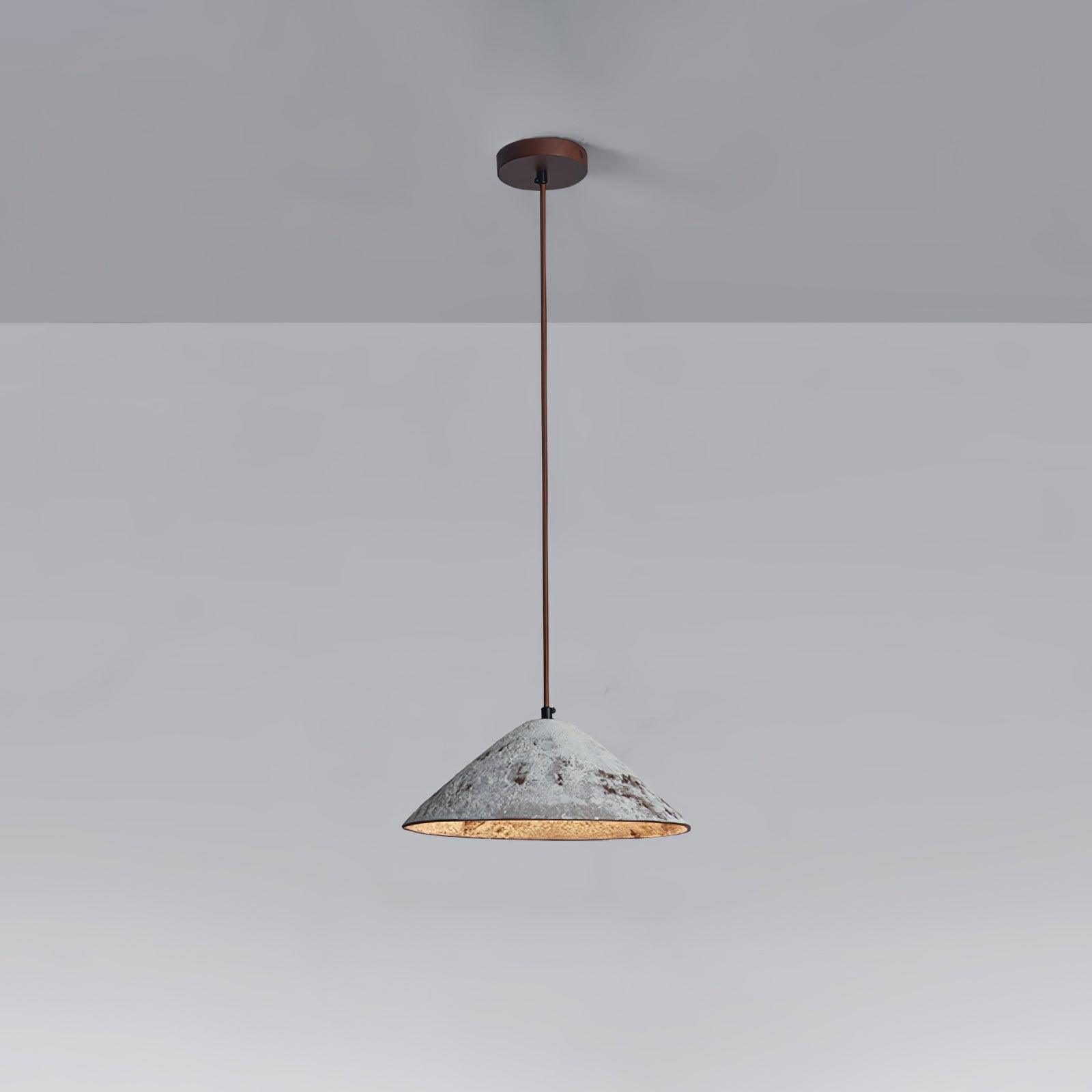 Solara Pendant Lamp Ceramic Cone Rustic Vintage Minimalist - Letslighting