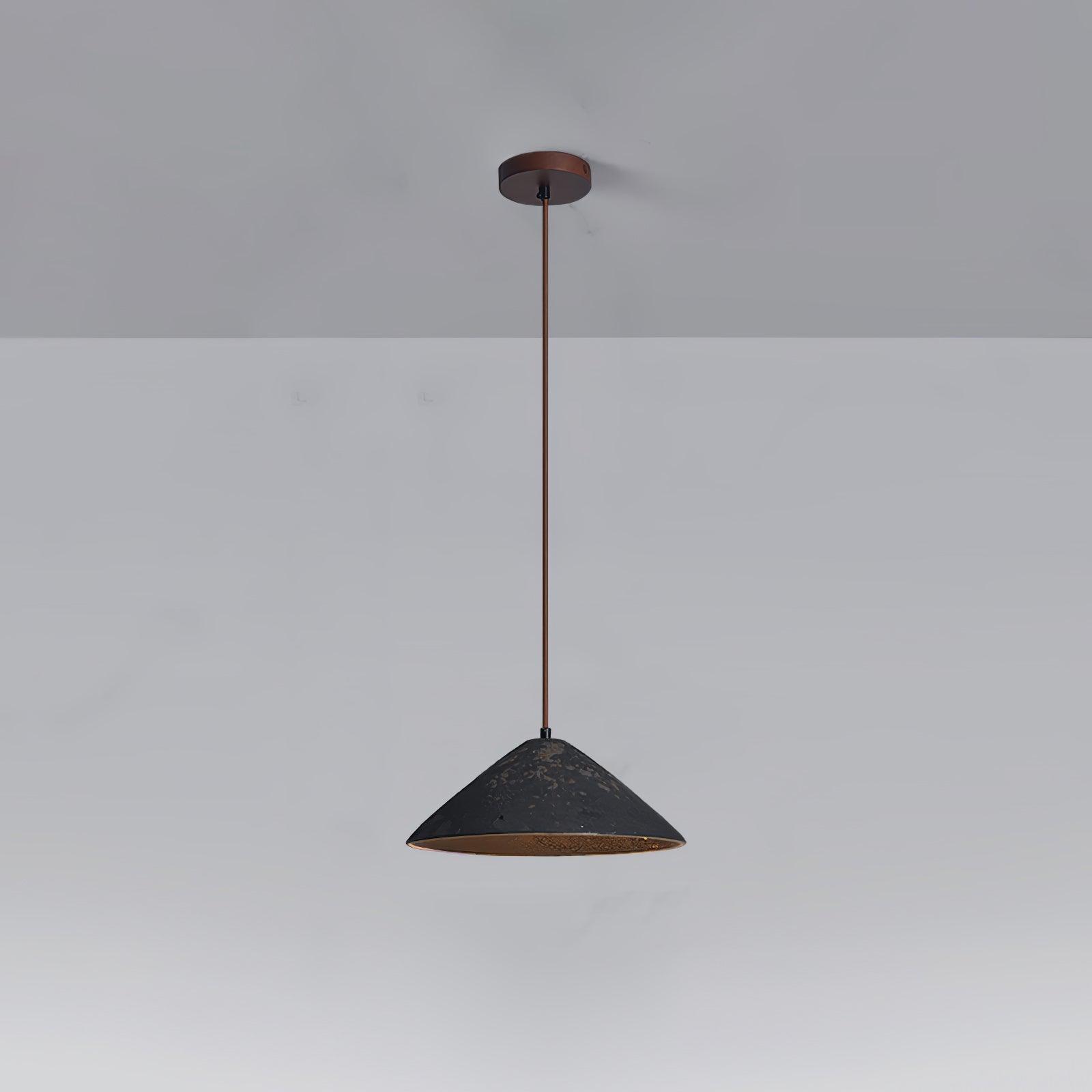 Solara Pendant Lamp Ceramic Cone Rustic Vintage Minimalist - Letslighting