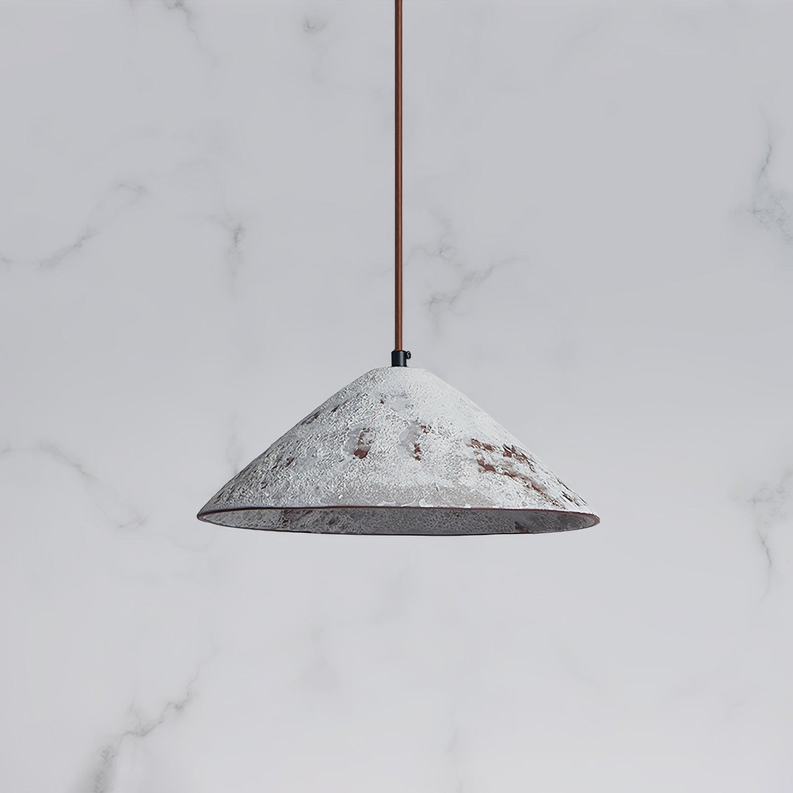 Solara Pendant Lamp Ceramic Cone Rustic Vintage Minimalist - Letslighting