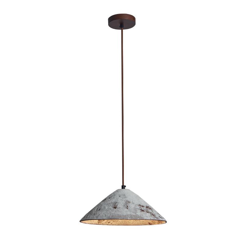 Solara Pendant Lamp Ceramic Cone Rustic Vintage Minimalist - Letslighting
