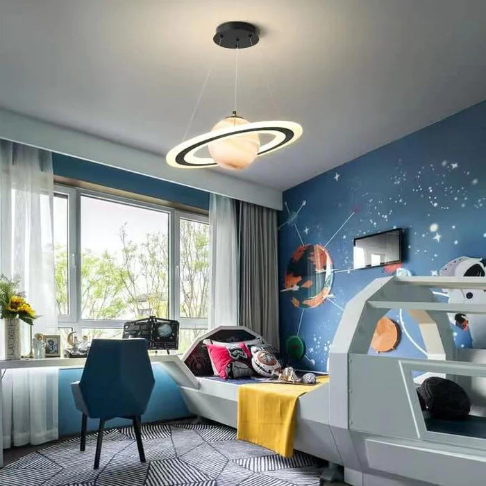 Aria Designer LED Pendant Light Star Blue Orange Children's Room - Letslighting