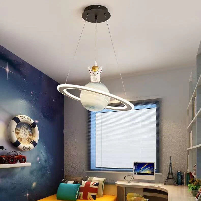 Aria Designer LED Pendant Light Star Blue Orange Children's Room - Letslighting