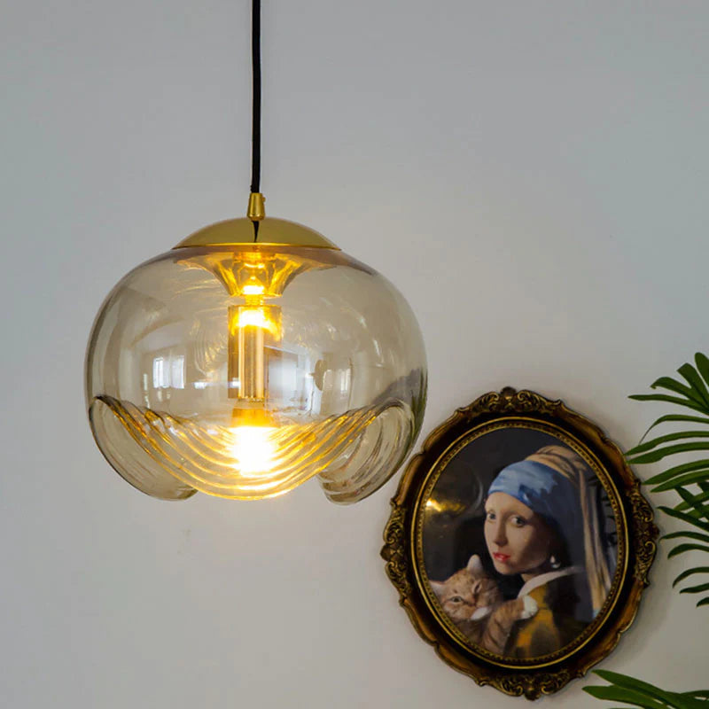 Valentina Design LED Globe Pendant Light Clear Glass Bar Counter - Letslighting
